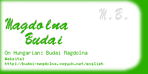 magdolna budai business card